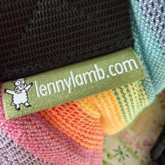 LennyLamb Sunrise Rainbow Toddler Soft Structured Woven Wrap Carrier - Picture 4 of 6